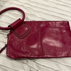 Ruby color hobo wristlet